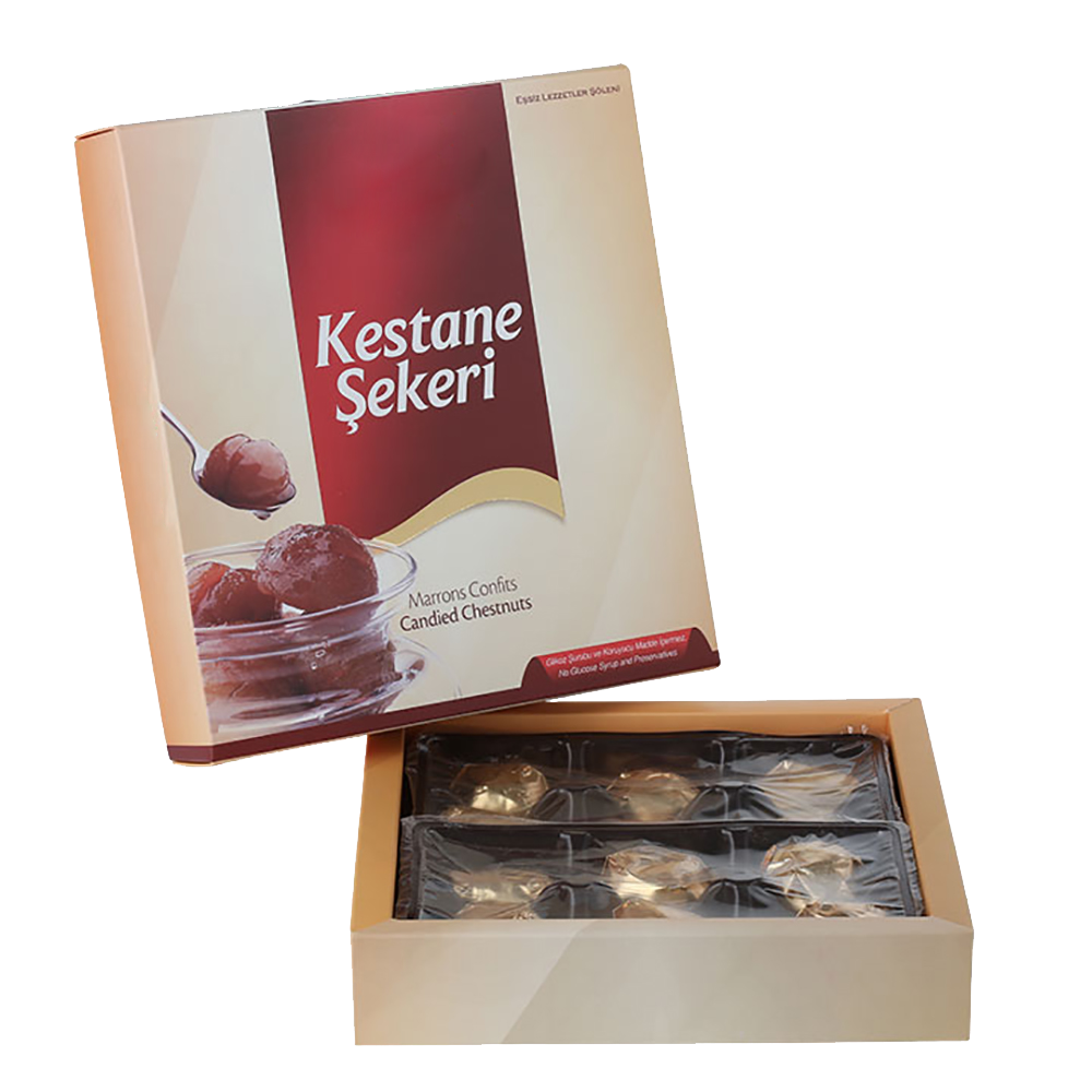 Kestane Şekeri Baraklı, İç Seperatörlü (10 lu )    180 gr